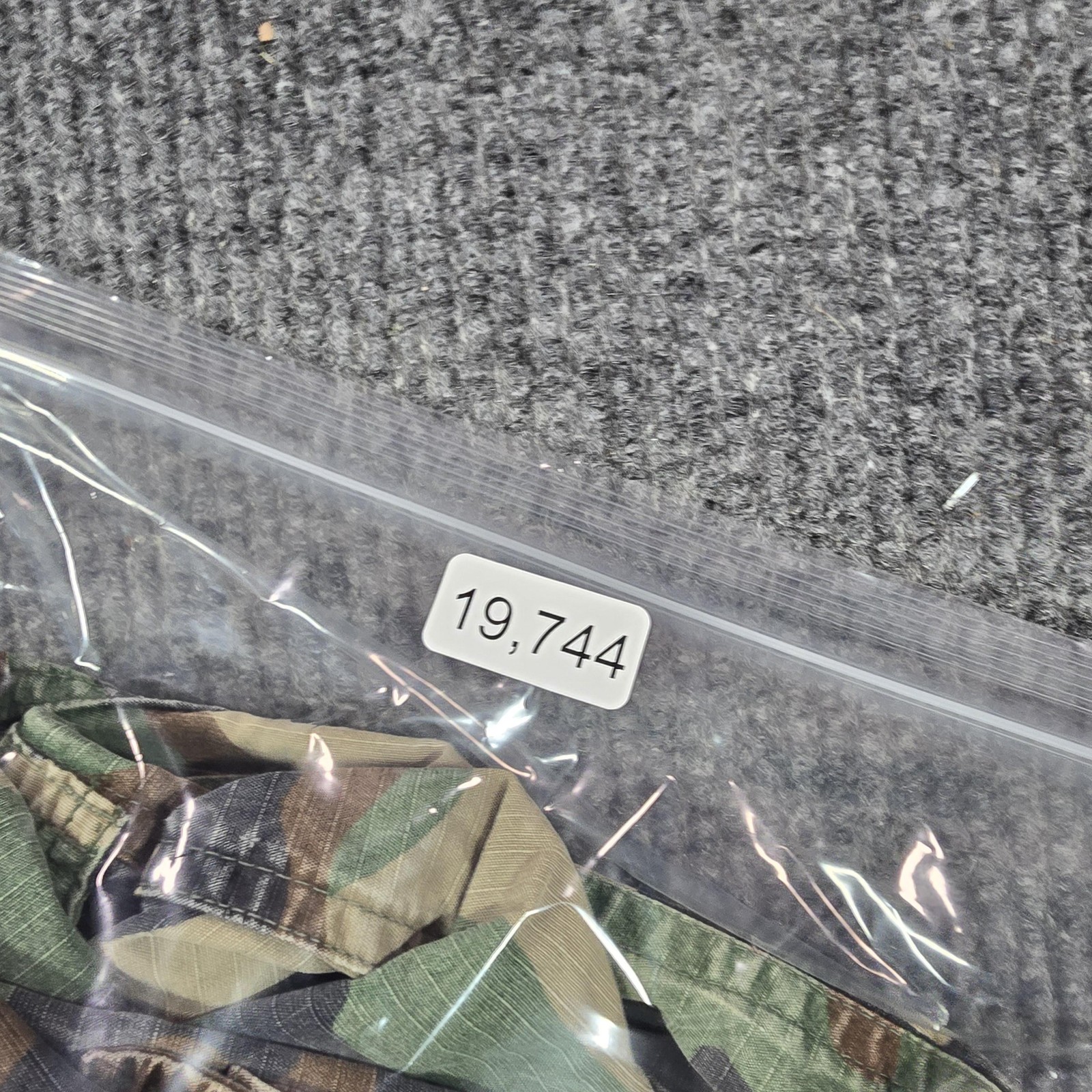 Vintage Military Jacket Mens Medium Woodland Camo Field Pockets Ripstop