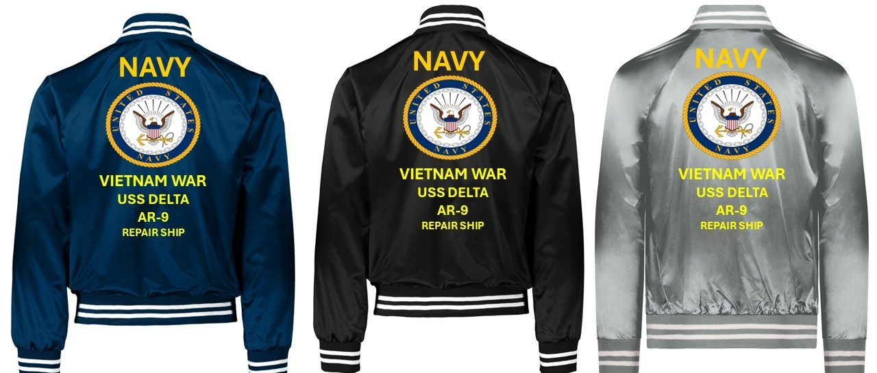 VIETNAM* USNS CORPUS CHRISTI BAY * SI*VINYL*SATIN JACKET*NAVY OFFICIAL LICENSE