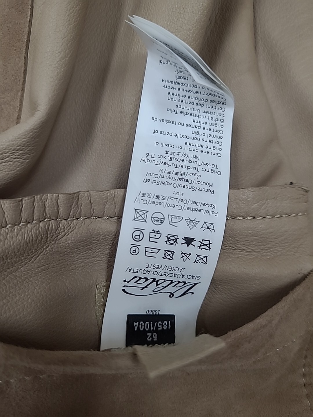 New Valstar Suede Overshirt Jacket Light Sand Size 52/185