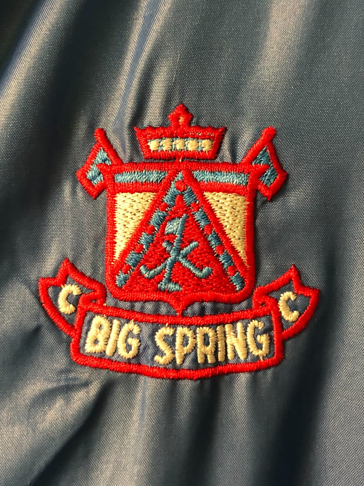 1980’s Big Spring Country Club Louisville KY Duckster Nylon Windbreaker Jacket