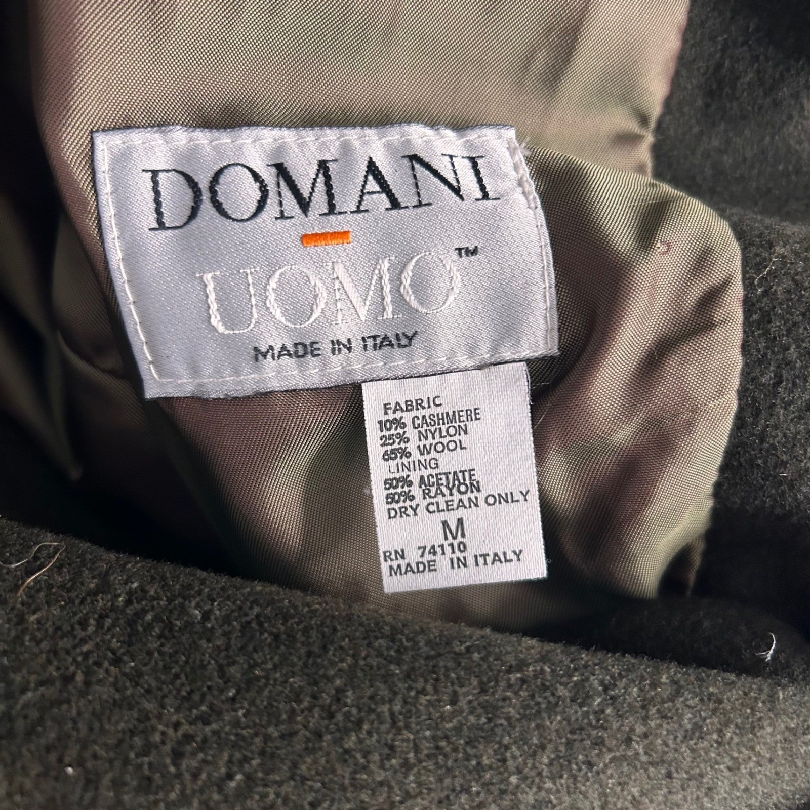 Domani Uomo Mens Cashmere Blazer Medium Earthy Professor Ivy League Old Money