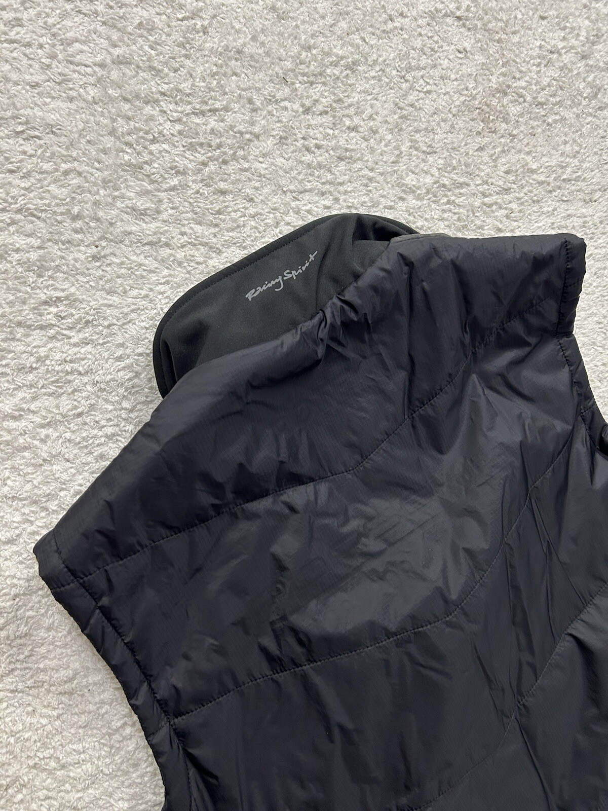 RACING SPIRIT Graphene Driving Vest Size Medium Mens Black Nero Black Quilted